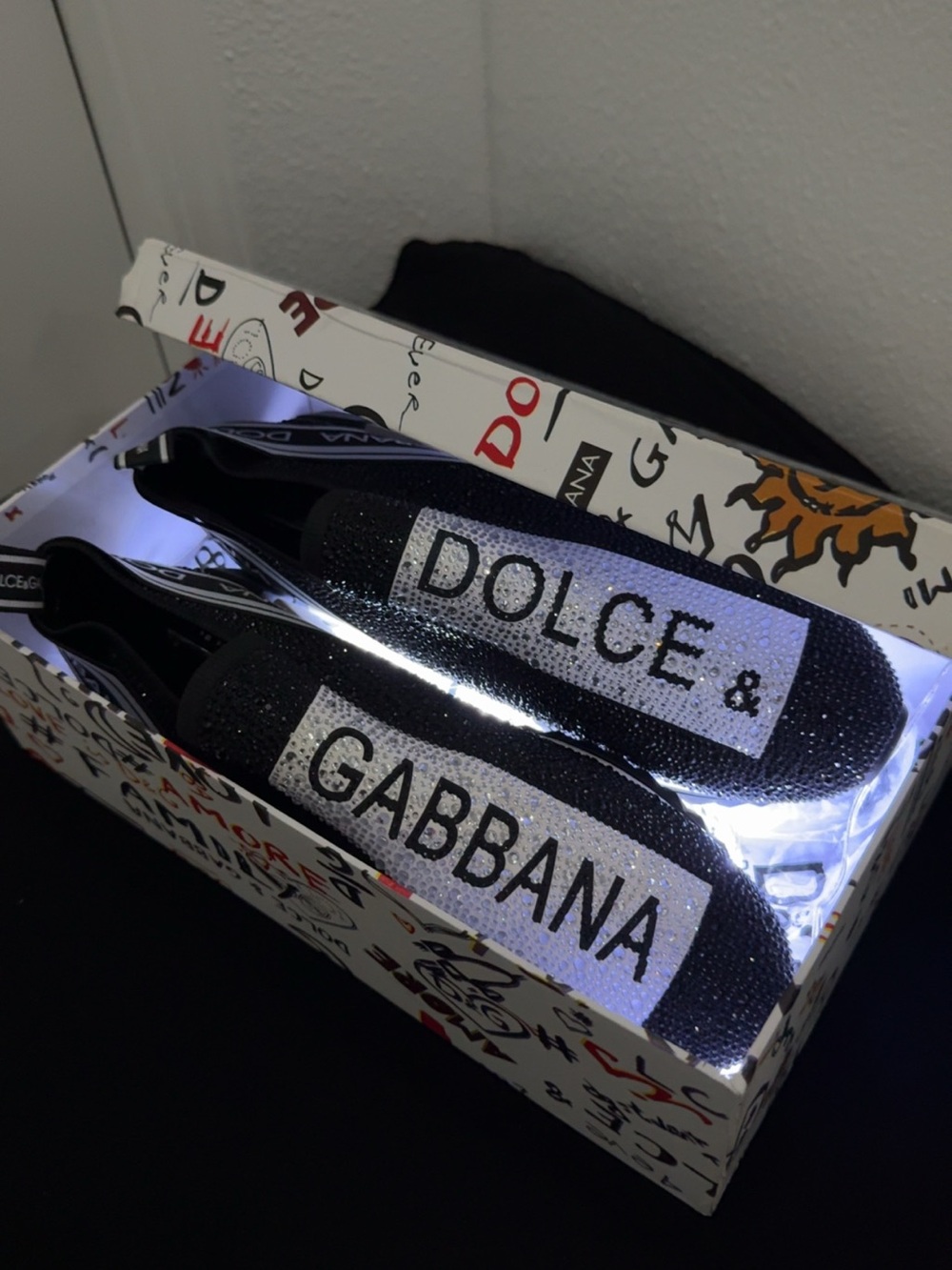 Dolce & Gabbana Sorrento Slip On black crystal (men’s)